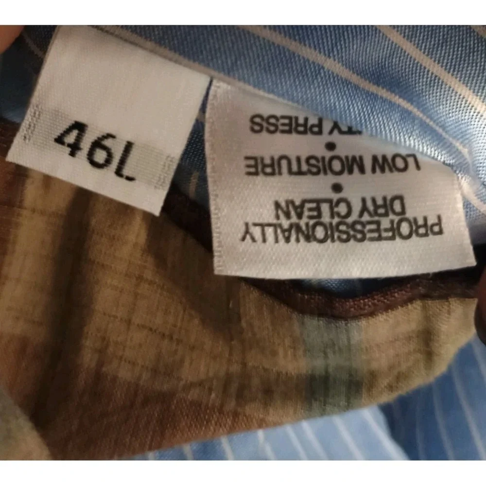 Hart Schaffner Marx Brown Blue Red Yellow 46L Plaid Blazer Coat Jacket